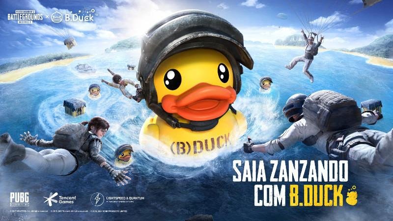 Pato B.DUCK invade o PUBG MOBILE