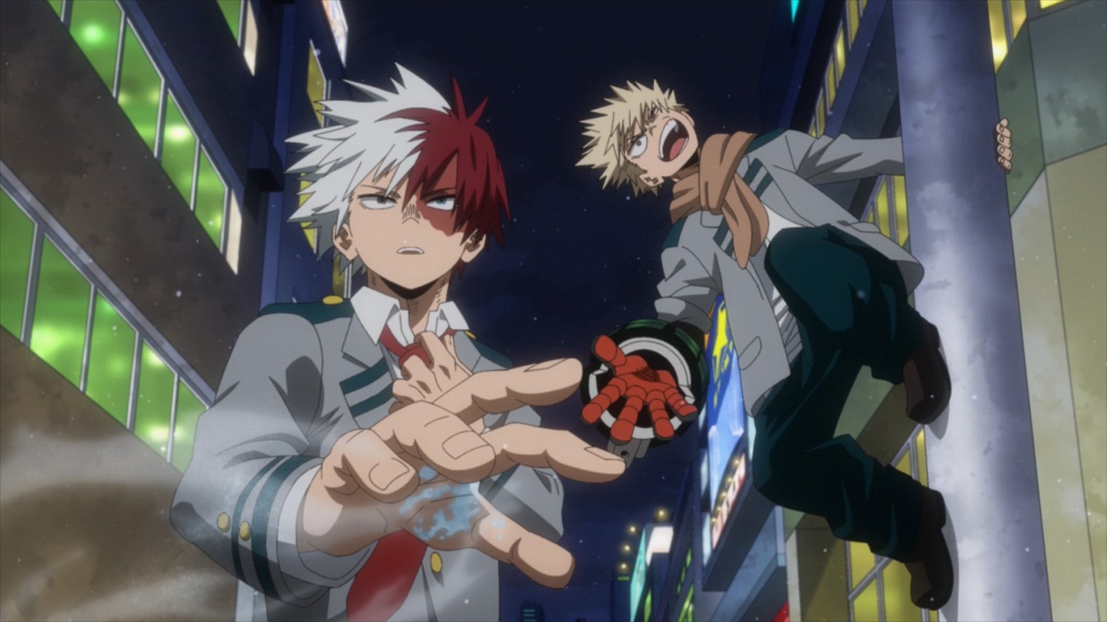 My Hero Academia: O Triunfo da Dupla Gelo e Explosão